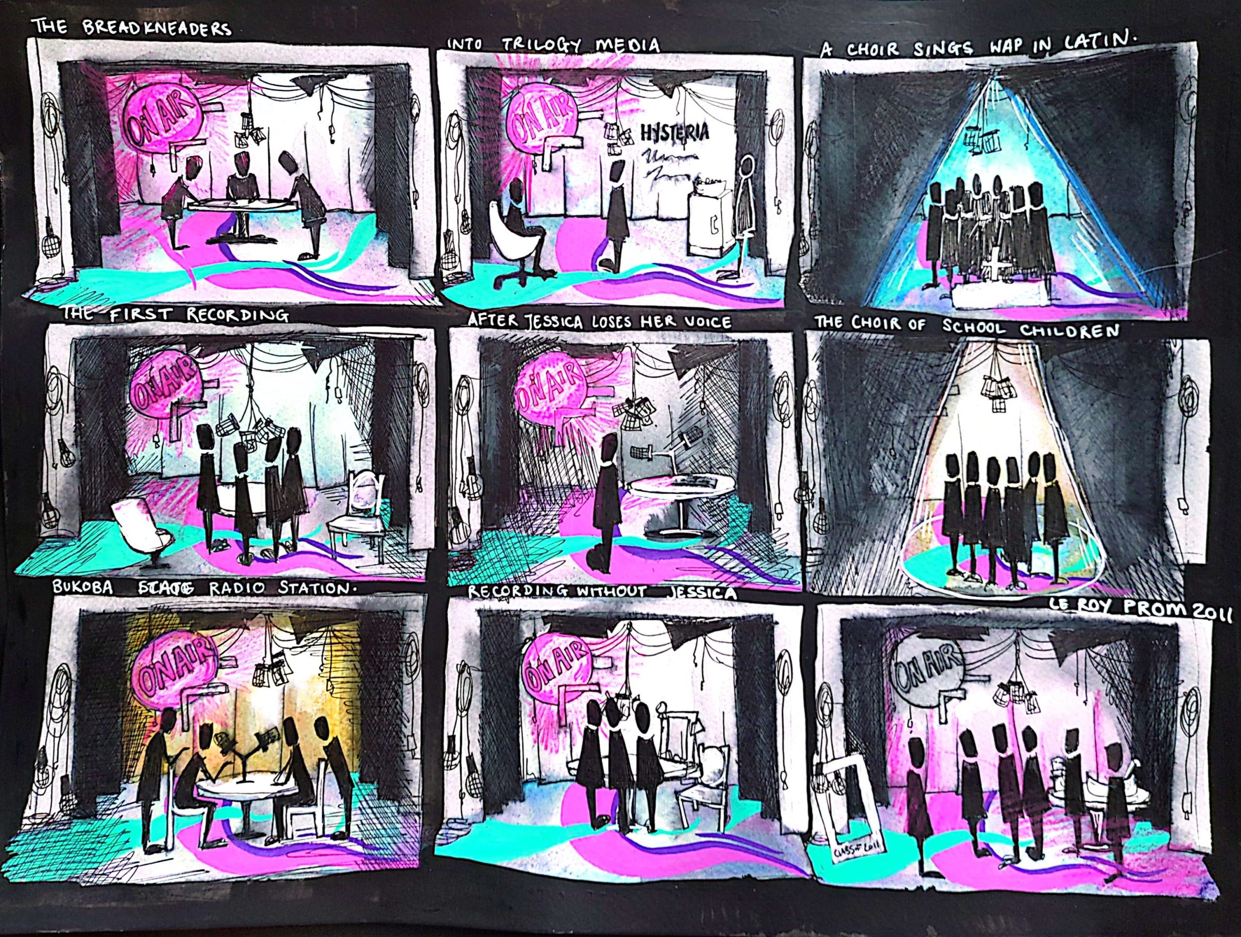 Rough Maladies moodboard PAINTING for Stage, Screen, Murals and events